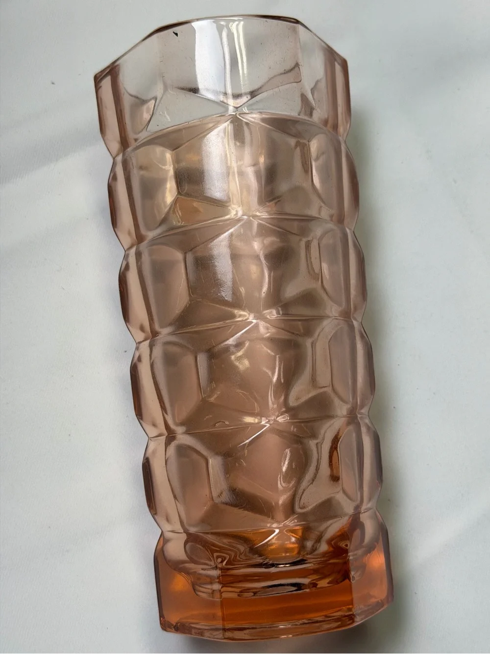Vintage Luminarc Rosaline Windsor 17cm Pink French Glass Vase - New in Box